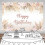 Boho Birthday Backdrop Pink Floral Pampas Grass 2