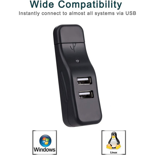 3X 4 Port USB Hub,  USB 2.0 Data Hub Splitter Small Portable, for PC, Laptop, Notebook PC,  XPS, 2