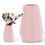 Pink Plastic Nordic Vase – Set of 2 2