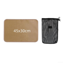 Fireproof BBQ Mat Heat Resistant Grill Pad for Table Protection, Waterproof Oil and Fireproof Fiberglass (M)