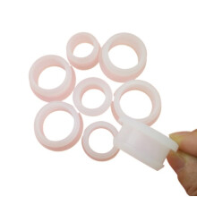 Transparent Food Grade Silicone Hole Plugs 25mm 10pcs Heat‑Resistant Dust Sealing Cable Covers for Various Uses