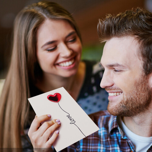 Heart Greeting Card for Lover, Handwritten, 1 Pack 1