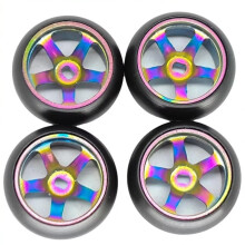 RC Drift Wheels 1/28 Scale Tires and Rims for Wltoys K989 MINIQ, 4PCS Set, Drift Performance Design