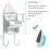 2X Iron Board Hanger Wall Mount Electric Iron Holder Iron And Ironing Board Storage Shelf with Removable Hooks -2 2