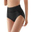 Women'S Breathable Solid Color Triangle Underwear High Waist Tummy Control Hip Lifting Black S 1