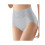 Women'S Breathable Solid Color Triangle Underwear High Waist Tummy Control Hip Lifting Gray M 1