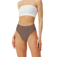 Women'S Large Size Cotton Half-Cover Hip High Waist Solid Color High Slit Briefs S