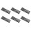 6X White Letters Arabic English Keyboard Sticker Decal Black for Laptop PC 1