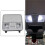 2X OverHead Light Console Reading Light Assy for    I30 IX25 2012-2016 Glasses Box Map Roof Light Grey 7