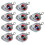 10pcs Swing Jig  Sinker Weights for Soft Lure Fishing Easy Hook Combo, Aggravated Design 10g 1
