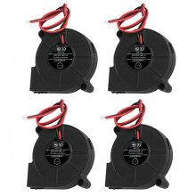50 mm Blower 24 Volt 5015 Double Bearing 50 x 15 mm Turbocharged Brushless-High Speed (Pack of 4)
