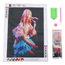 DIY Diamond Painting ROSE Sings Rhinestone Full Circle Diamond Wall Painting Bedroom Decoration