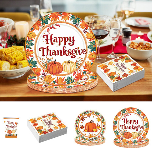 Service de table pour Thanksgiving (96 pièces) 1