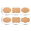 Presentetiketter i kraftpapper 2x1,2 cm 300 st 3