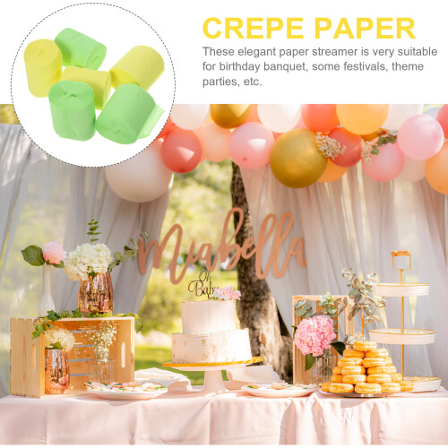 Crepe Paper Streamers Assorted Colours 9m Roll 2