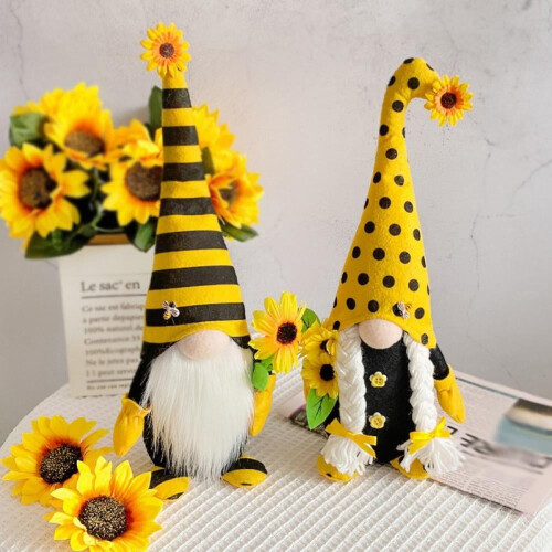Set de decorațiuni de pluș Bumble Bee Gnome