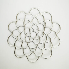 Blomsterdekorasjonsring i jern 12,5 cm