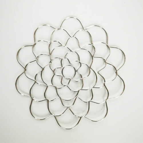 Blomsterdekorasjonsring i jern 12,5 cm