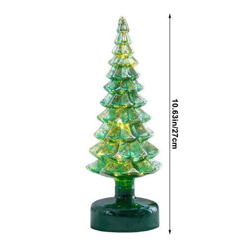 Green Glass Christmas Tree Ornament Home Decor 2