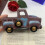 Γλάστρα Rustic Truck Farmhouse Blue Συνθετική Ρητίνη 3