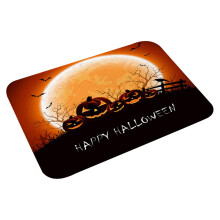 Dywan na drzwi z dynią na Halloween, do użytku na zewnątrz, w stylu farmhouse