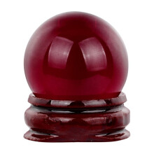 Kwarts kristallen bol bureauornament 30 mm met standaard