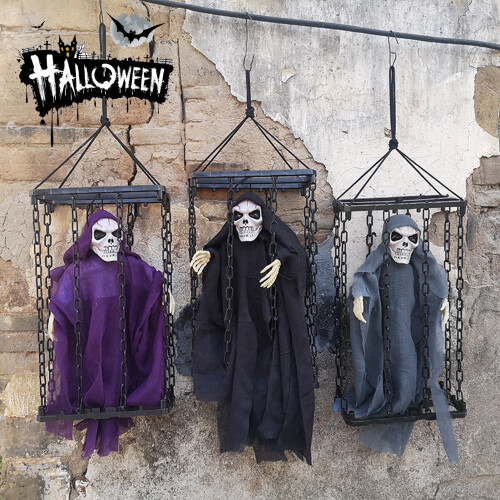 Animert Halloween-spøkelsesskjelettdekorasjon 1