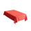Red Rectangular Christmas Bell Snowflake Tablecloth 1