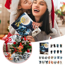 Cailmei adventi naptár24 napos kék sárkány medálok