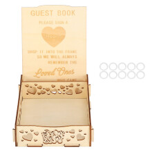 Gästebuchbox aus Holz für Hochzeitsunterschriften