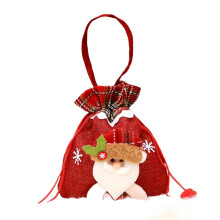 Bolsa de dulces navideña 3D Papá Noel Reno Muñeco de nieve Oso 10 piezas