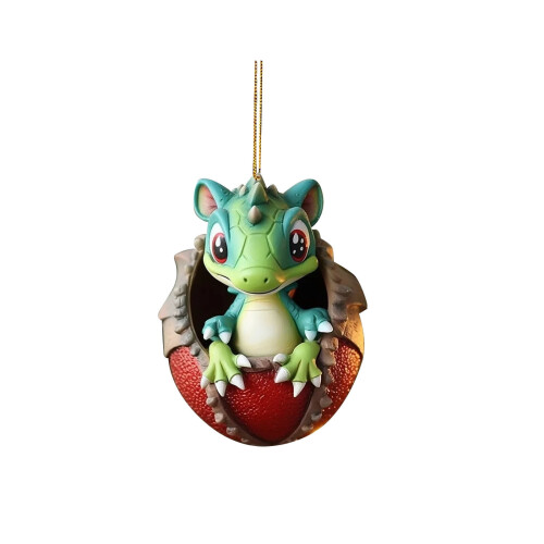 Dinosaurus ei hanger van acryl, kerstdecoratie