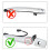 5X Exterior Door Handle for  Sentra 2013-2016 Maxima 2009-2014 Front Left Driver Exterior 12459871 806469N00A 4