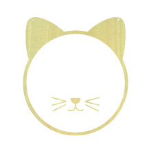 Wooden Frame Mirror Flat Surface Cartoon Bamboo