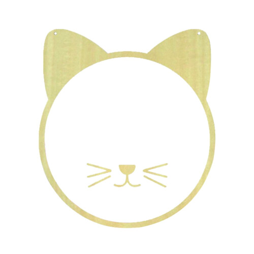 Wooden Frame Mirror Flat Surface Cartoon Bamboo