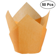 Tulipán alakú cupcake kapcsos sütőpapír, zsírálló pergamen, 50 db