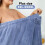 Ensemble Jupe de Bain Ajustable  Taille et Bonnet de Bain à Séchage Rapide, Blanc Corail Doux 7
