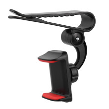 Magnetic Car Phone Holder for Sun Visor, 360 Rotating Red Car Phone Mount for GPS and Cell Phones
