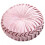 Round Floor Pillow Solid Color Pleated 38x10cm 1