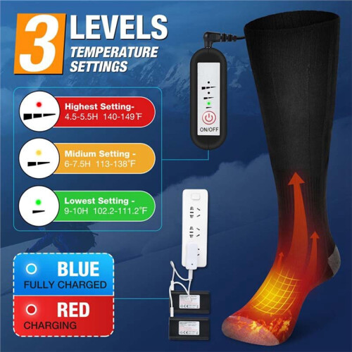 Beheizbare Socken für Den Außenbereich, 3 Temperaturstufen, Größe M 1