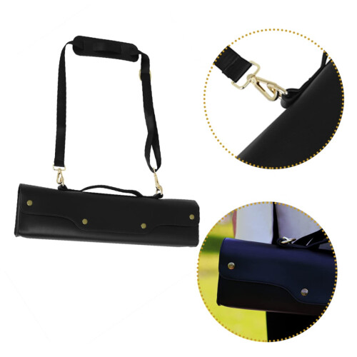 PU Leather Flute Case with Padded Protection, Adjustable Shoulder Strap, Travel Storage Bag 1