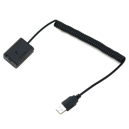 5X USB Charging Cable NP-FW50 Dummy Battery Spring Wire for  A7 A7R A7S A7M A7II A7S2 A7M2 A7R2 A6500  Coupler 1