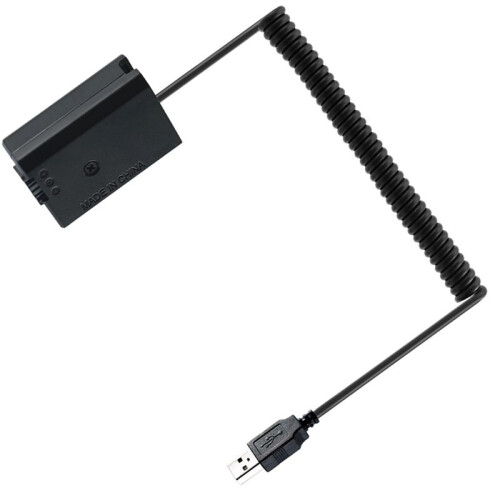 5X USB Charging Cable NP-FW50 Dummy Battery Spring Wire for  A7 A7R A7S A7M A7II A7S2 A7M2 A7R2 A6500  Coupler 2
