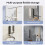 No Drilling Folding Clothes Drying Rack Towel Hooks Coat Rack Hat Wall Hanger Adhesive Wall Hooks Storage Hanging Gray 3