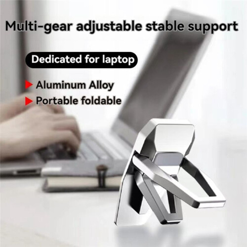 Portable Laptop Stand Foldable Invisible Laptop Riser with 2 Adjustable Angles for Laptops/Mobile Phones/Tablets B 1