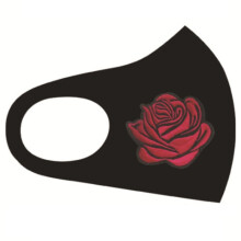 Diamond Painting Kit for Adult, DIY Special Diamond Face Mask Reusable Gift, Embroidery Prom Party Gift -Rose Flower