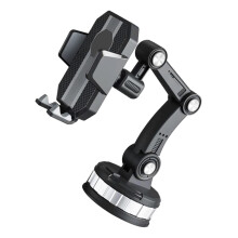 Adjustable Car Phone Holder with Strong Suction Cup, 360 Rotation for Windshield and Dashboard