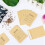 Envelopes de Sementes de 200 Unidades 3,54 X 2,36 Polegadas Pacotes de Sementes de Papel  Marrom Envelopes Pacotes de Sementes Autovedantes 4