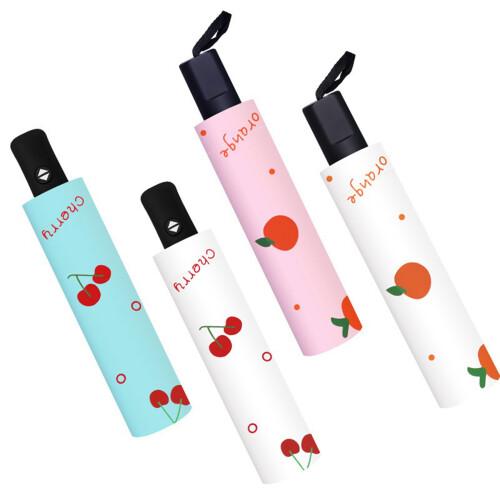 Small  Umbrella Automatic  Compact Suitable for Travel Portable Umbrella Outdoor Sunscreen Rainproof C 1