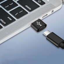 4 piezas USB-C hembra a USB-A macho adaptador 26x12mm Negro x2 Plata x2